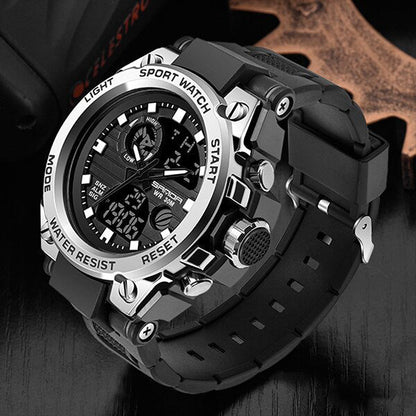 BowLift | TitanGuard Military Men's Watch – Rugged Multifunctional Analog & Digital Timepiece