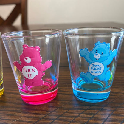 Skanto Swear Bears Shot Glasses Set, 6 Pieces | Skanto
