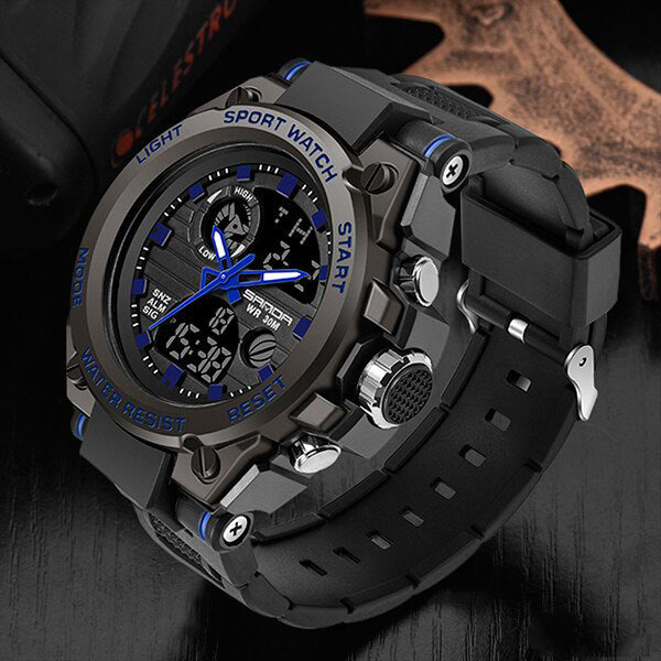 Skanto | TitanGuard Military Men's Watch – Robust Multifunctional Analog & Digital Watch