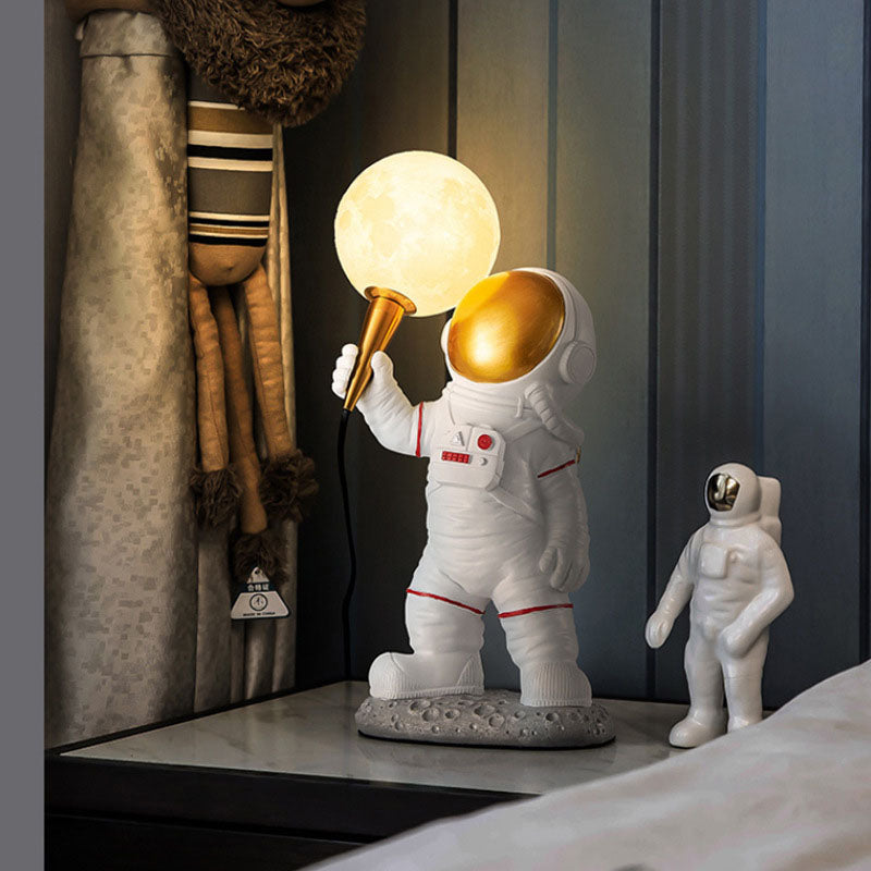 Skanto | Modern Creative Cartoon Astronaut Resin ABS 1-Light Wall Lamp for Bedroom