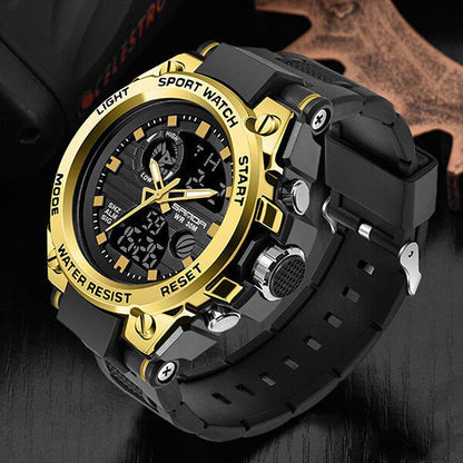 Skanto | TitanGuard Military Men's Watch – Robust Multifunctional Analog & Digital Watch