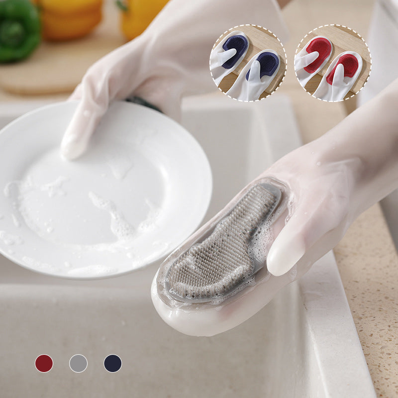 Silicon Dish Scrubber Gloves | Bowlift