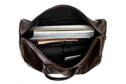 Skanto | Quiet Leather Men's Travel Bag – Perfect for Long and Short Trips