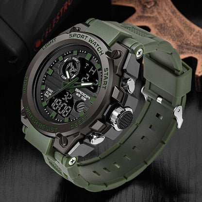 Skanto | TitanGuard Military Men's Watch – Robust Multifunctional Analog & Digital Watch