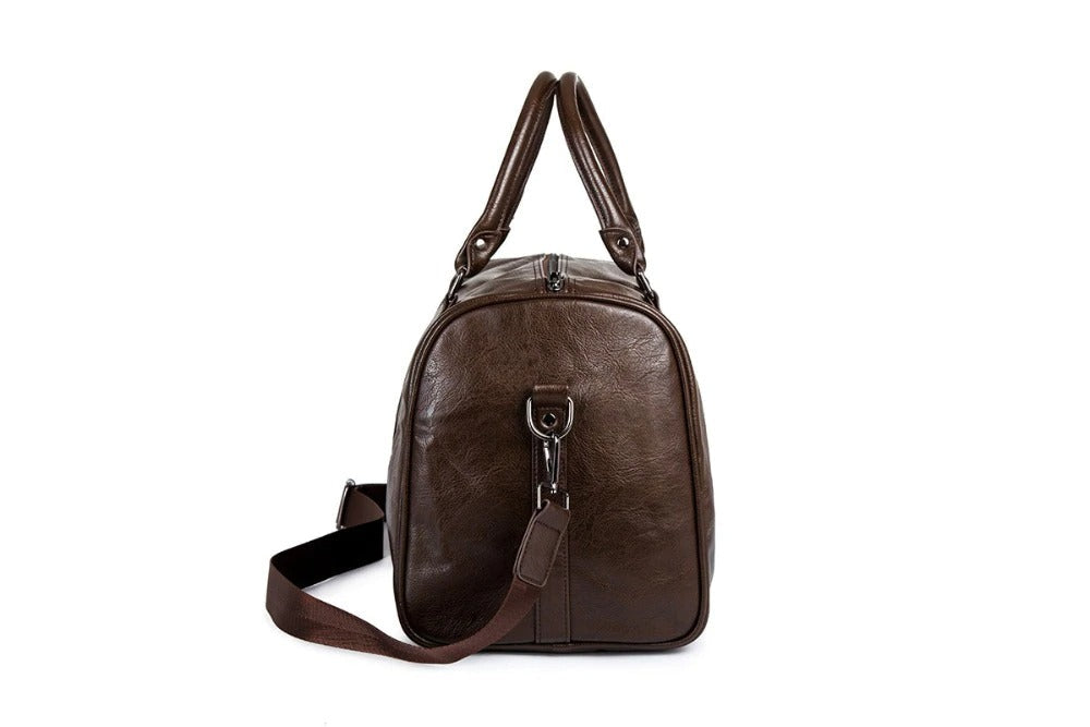 Skanto | Quiet Leather Men's Travel Bag – Perfect for Long and Short Trips