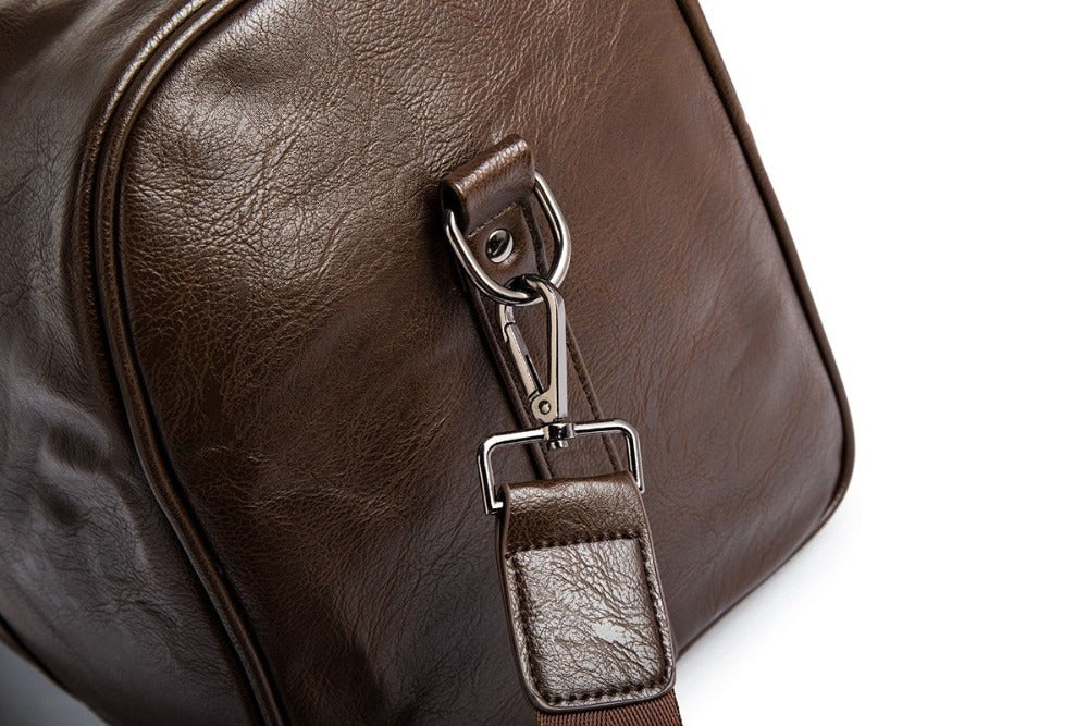 Skanto | Quiet Leather Men's Travel Bag – Perfect for Long and Short Trips