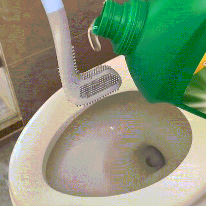 Skanto | Long-Handled Toilet Brush - Say Goodbye to Stains.
