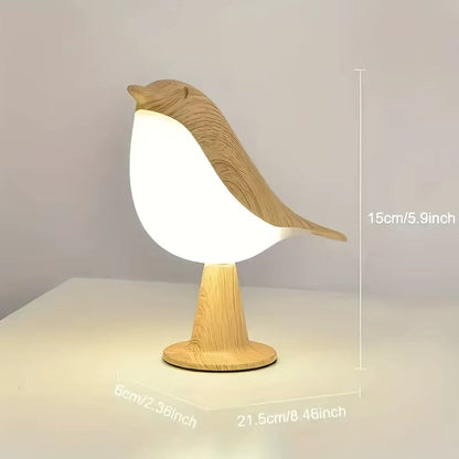 Wooden Bird LED Touch-Switch Night Lamp | Kalsten