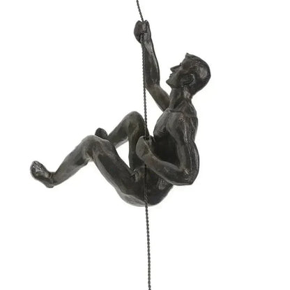Skanto | Climbing Man Wall Sculpture Set – Modern Resin Art