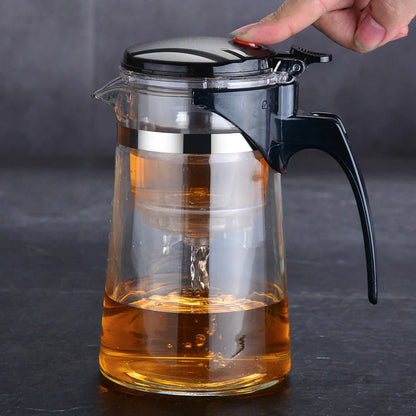 BowLift | TeaTime Heat Resistant Glass Teapot