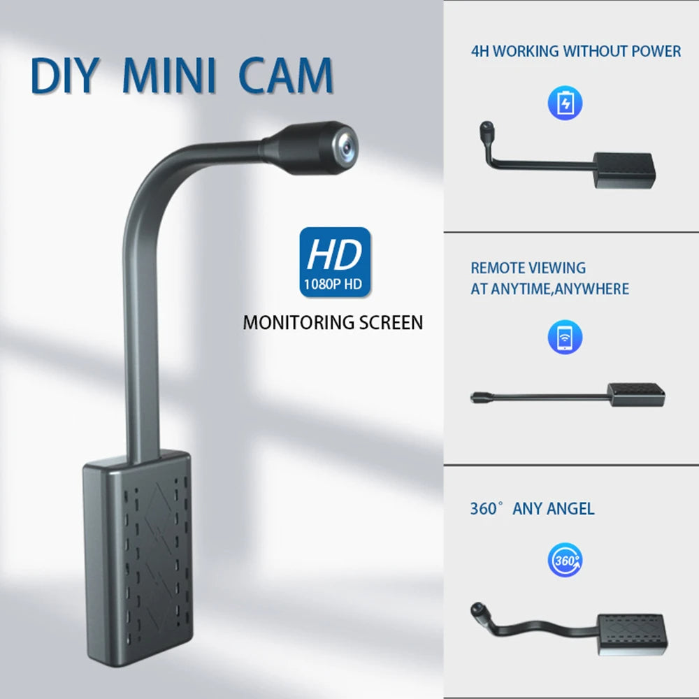 Skanto | Hidden Spy Camera with 360° Foldable Lens - Wireless Mini Camera