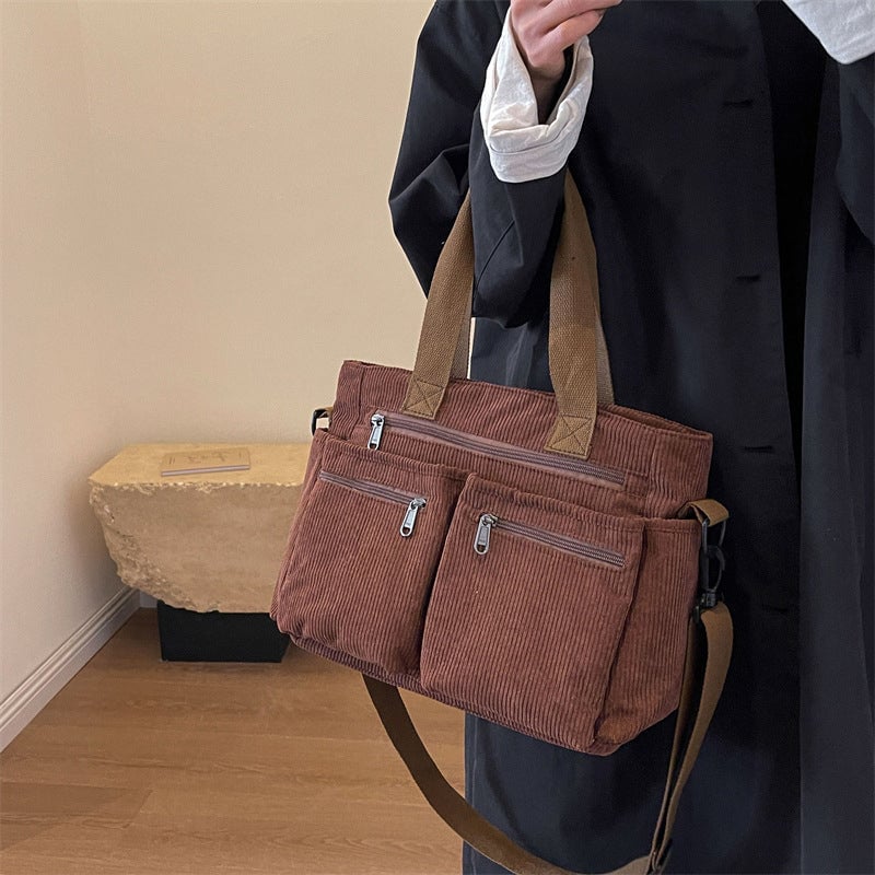 Skanto Skanto | Solid Corduroy Tote Bag