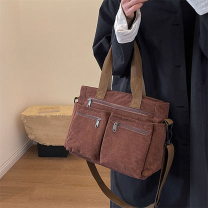 Skanto Skanto | Solid Corduroy Tote Bag