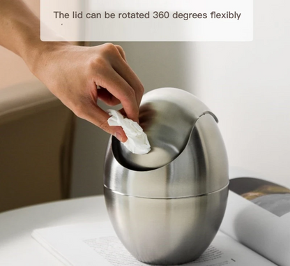 LuxBin Mini Trash Can made of Stainless Steel Bowlift