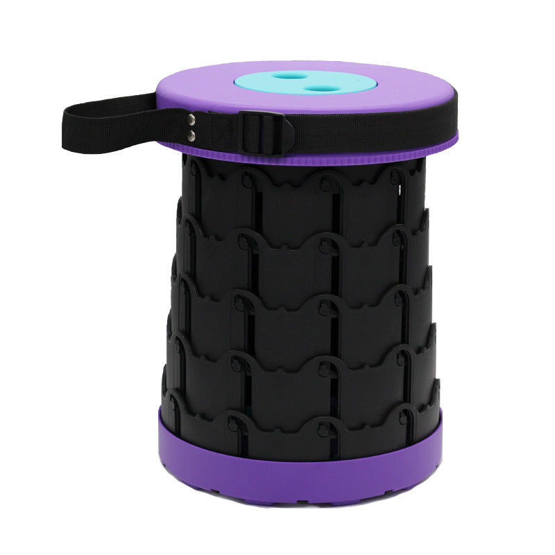 Improved retractable folding stool
