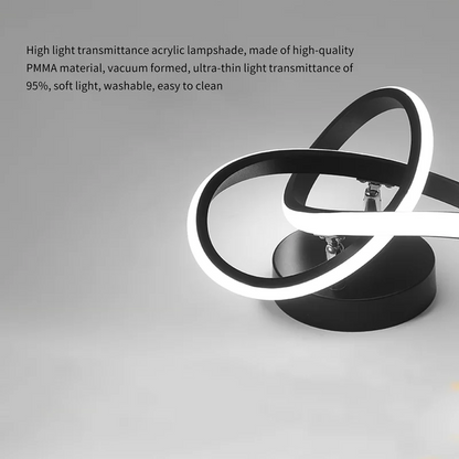 Skanto | LED Ceiling Lamp with Black Metal Frame