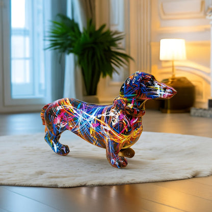 Skanto | Dachshund Glede – Colorful Dachshund Ornament for a Playful Touch at Home