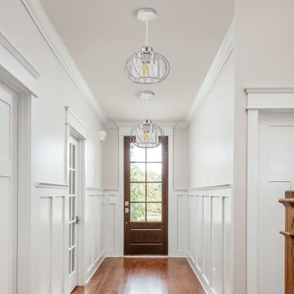 BowLift | Pendant Light Black Glass Globe Ceiling Fixture