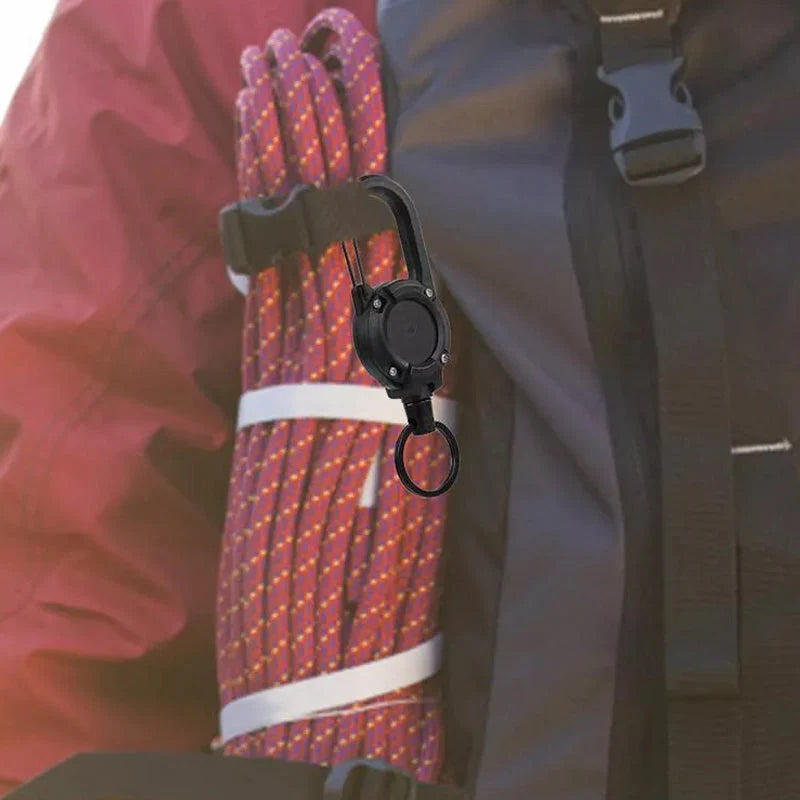 Skanto | Skanto Outdoor Automatic Retractable Wire Luya Tactical Keychain with Anti-theft