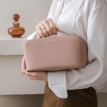 Skanto | Portable Leather Travel Cosmetic Bag