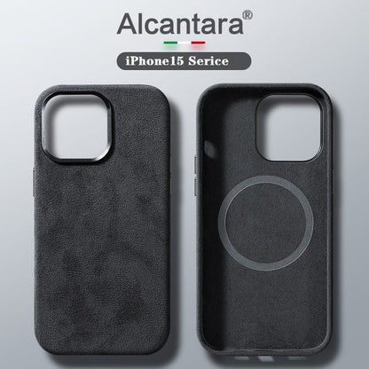 Italian Alcantara magnetic case for iPhone