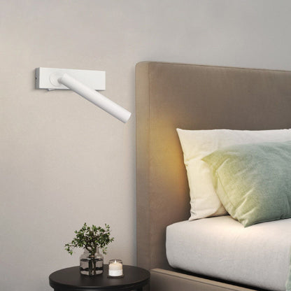 BowLift | LumeFocus Rectangular LED Wall Light | Adjustable Angle | Minimalist Design | Reading Lamp | Warm Light