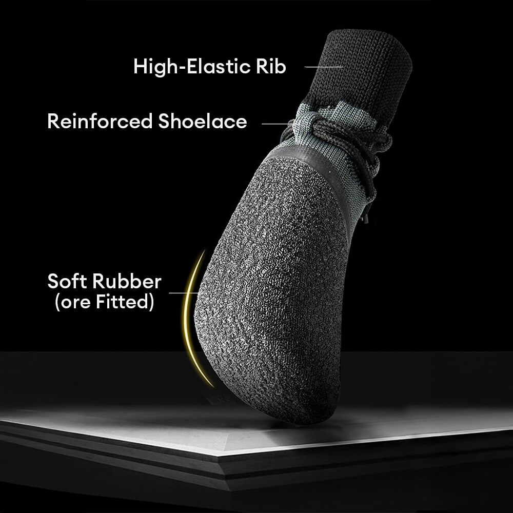 Outdoor waterproof breathable hiking running non-slip dog shoes