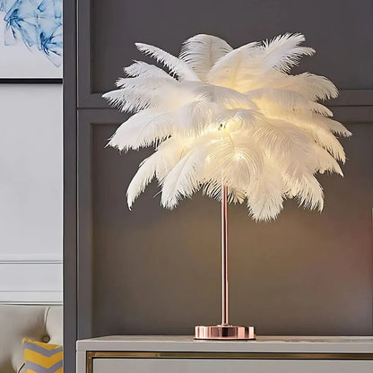 Atmospheric Feather Palm Tree Lamp - LumaPalm | Skanto