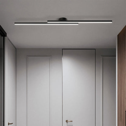 Skanto | Modern Aluminum Semi Flush Mount LED Ceiling Light | Minimalist Design for Living Room, Bedroom & Hallway