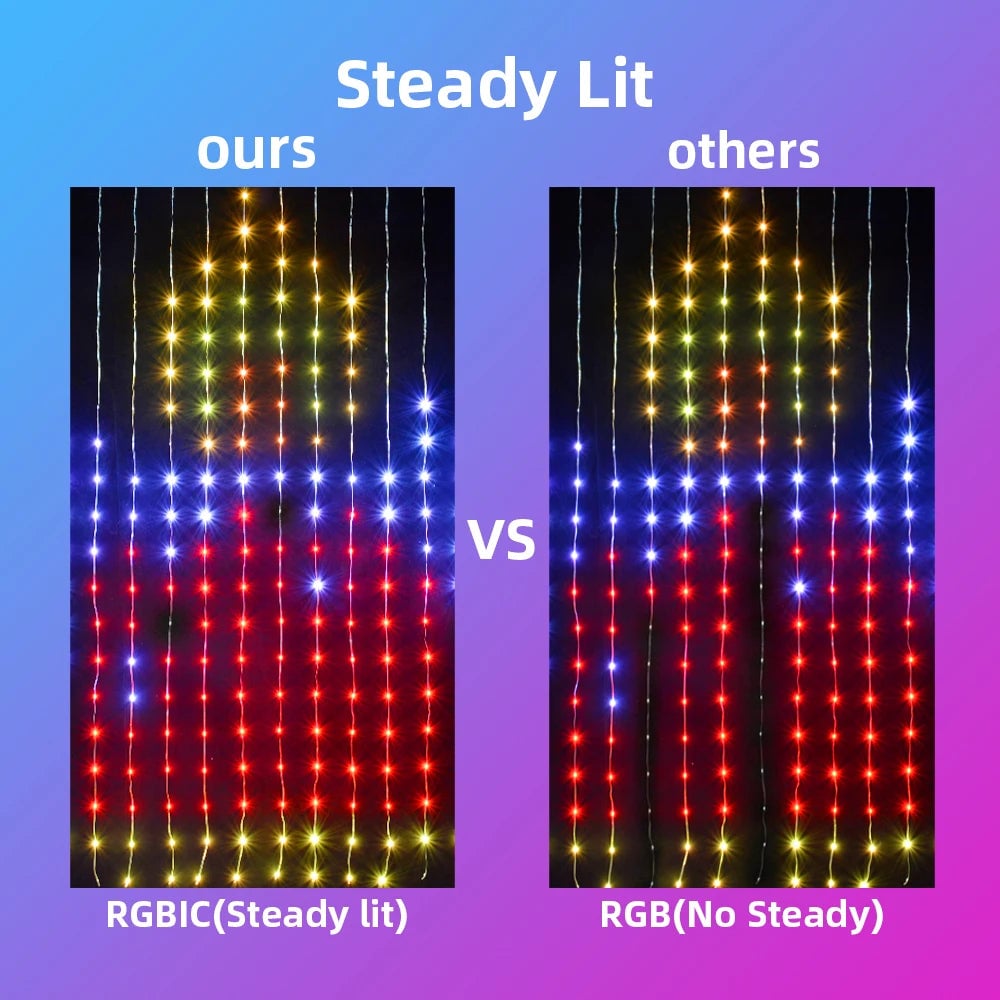 Skanto | ColorWave LED Curtain Sync Lights