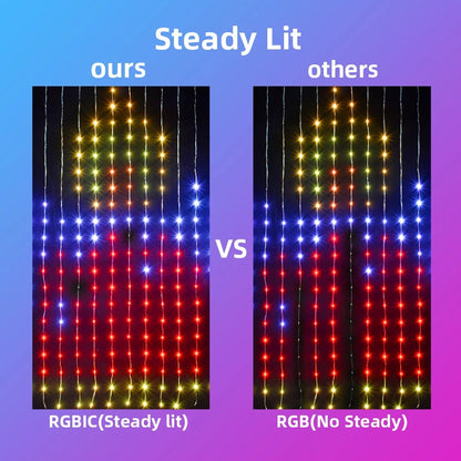 Skanto | ColorWave LED Curtain Sync Lights