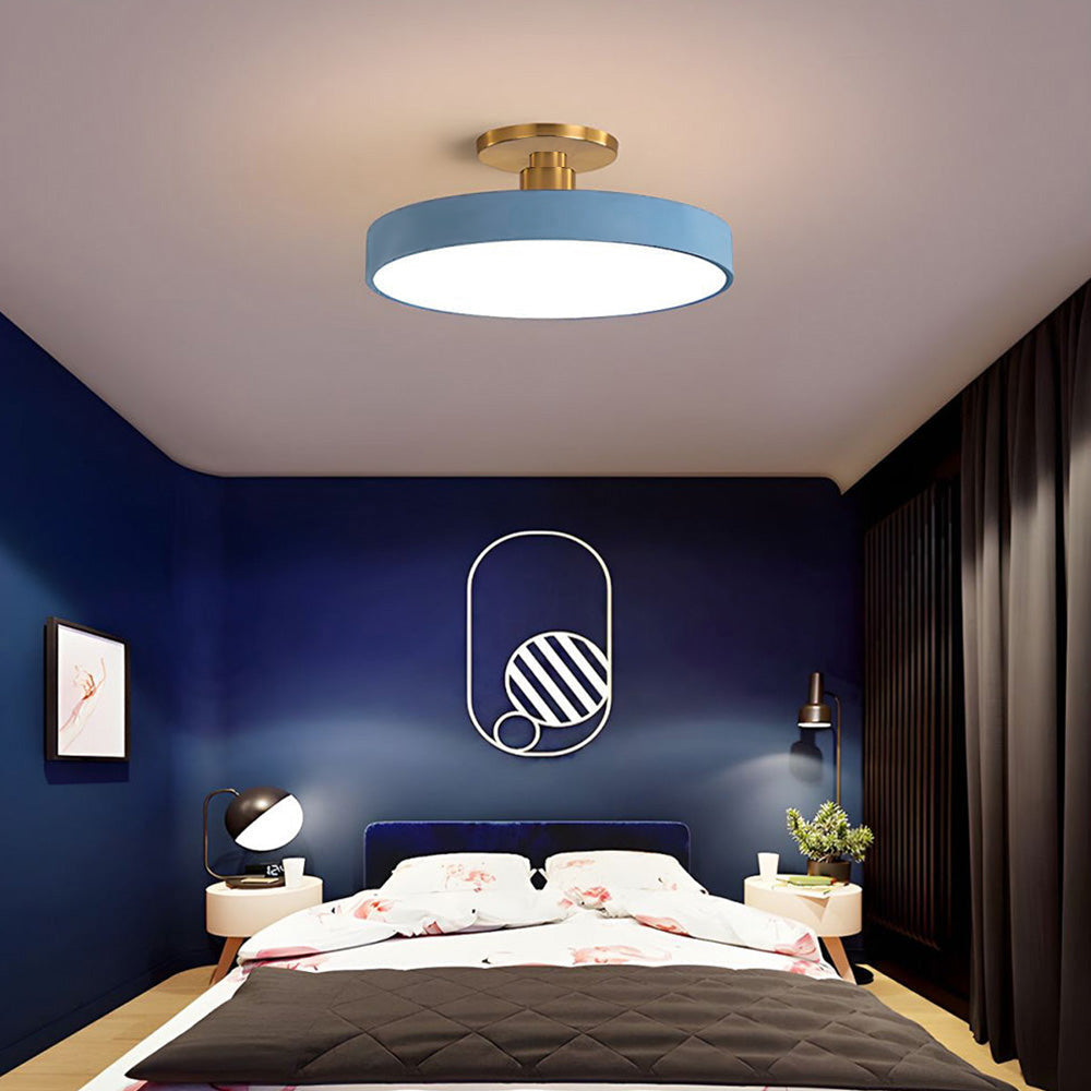BowLift | Modern LED Semi Flush Mount Ceiling Light | Energy-Saving. Durable Design for Hallway. Dining Room & Living Room