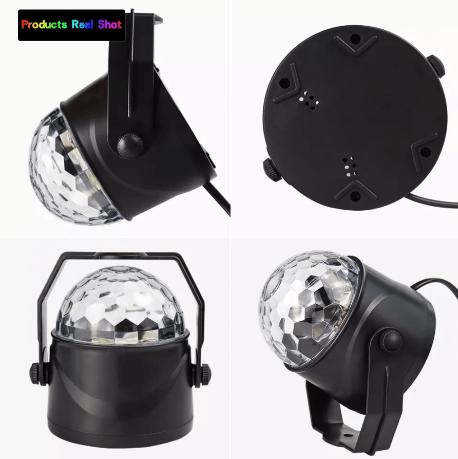 Rotating LED disco ball with remote control | Bowlift