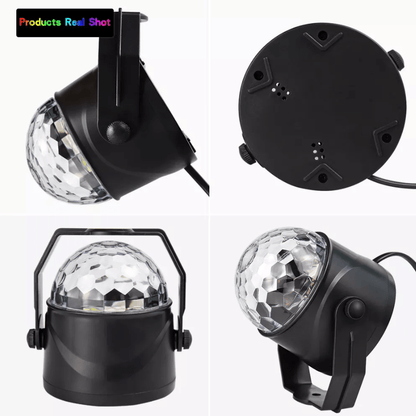 Rotating LED disco ball with remote control | Bowlift
