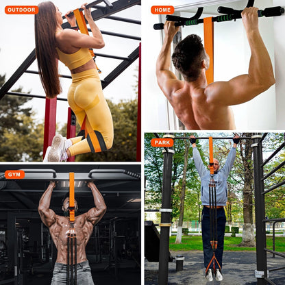 Pull-up assistance band with double foot system | Bowlift