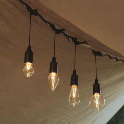 Retro Portable Waterproof Wood Cone Battery USB 1-Light Camping Outdoor Light | Skanto