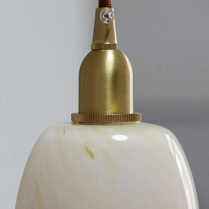 Skanto | Vintage Creative Flower Brass Glass 1-Light Pendant Lamp