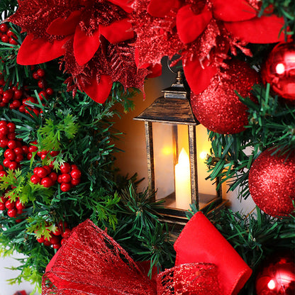Skanto | Christmas Wreath with LED Lights and Bow