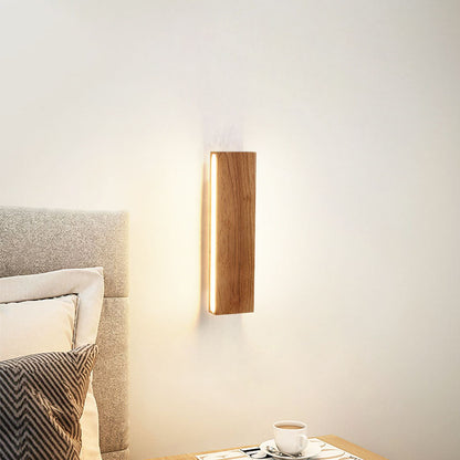 Skanto | OakBeam | Minimalist Solid Wood LED Wall Lamp