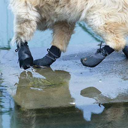 Outdoor waterproof breathable hiking running non-slip dog shoes