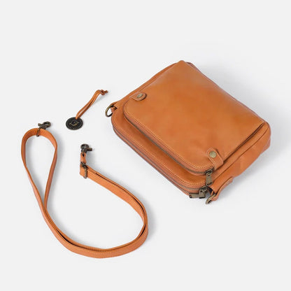 Skanto | Three-layer leather crossover shoulder and clutch bag