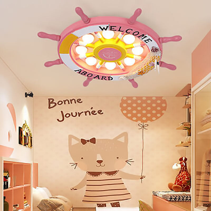 BowLift | NautiGlow Children's Room LED Ceiling Lamp | Sailboat Design | Cartoon Style | Ambient Lighting