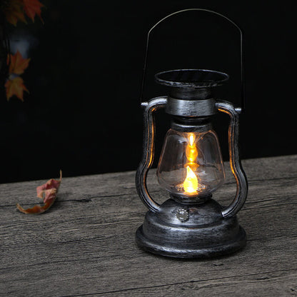 Solar Retro Kerosene Lamp Horse Lamp LED Outdoor Garden Patio Decoration Portable Flame Candle Light | Bowlift