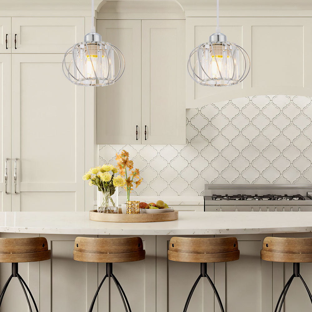 BowLift | Pendant Light Black Glass Globe Ceiling Fixture