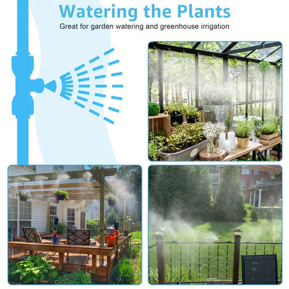 Skanto | Garden Watering System – Drip Irrigation Kit with Adjustable Spray Head and Accessories