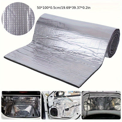 Skanto | Skanto Self-Adhesive Car Insulation Foam – Thermal and Acoustic Soundproofing Mat for Hood, Rubber-Plastic Material