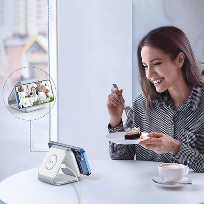 BowLift | New Foldable 3-in-1 Wireless Charger