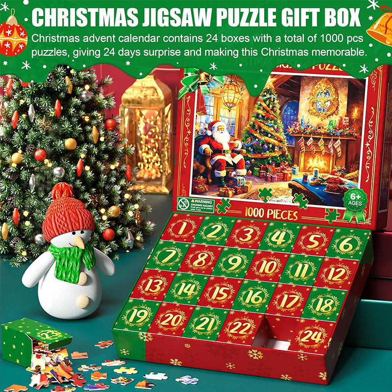 BowLift | Christmas Jigsaw Puzzles Advent Calendar  - Christmas Gift