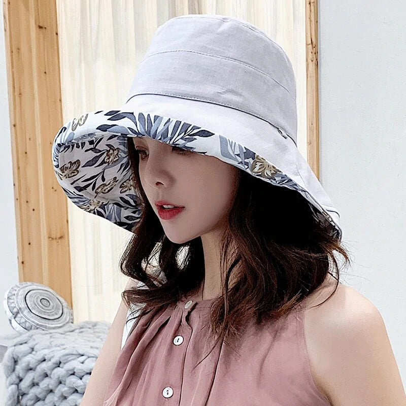 BowLift | Wide Brim Cotton Summer Hat