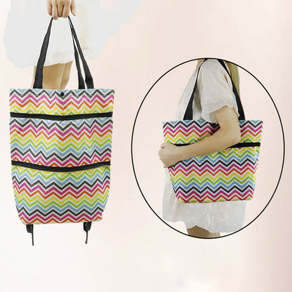 Foldable shopping bag with wheels | Brehn